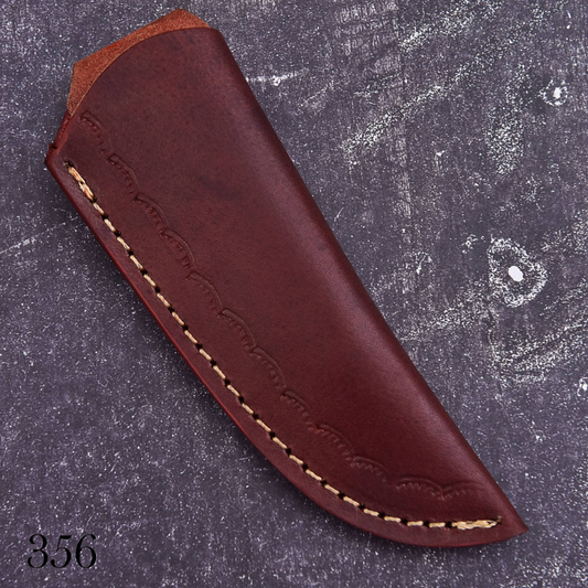 Custom Brown Leather Knife Sheath – Handmade Fixed Blade Carry Cover – product image 1